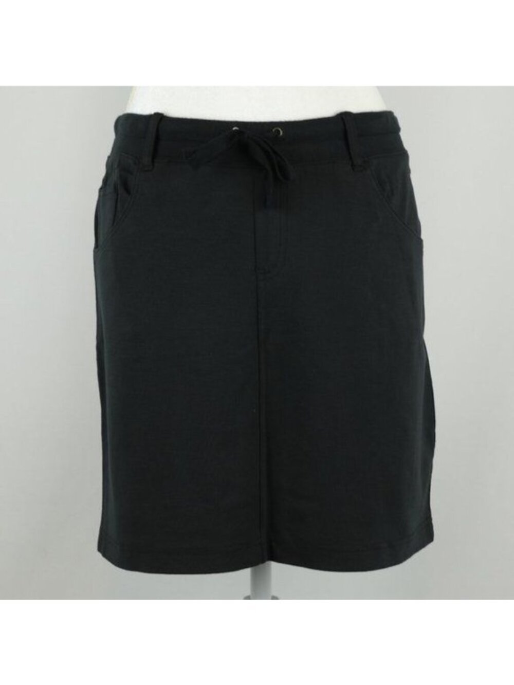 Alpine Design Women's Small Black Knit Casual Pull On Pencil Skirt